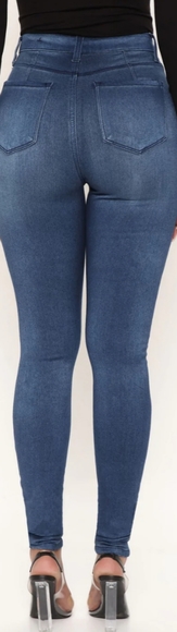 High Waisted Stretch Skinny Jean - Picture 3 of 11
